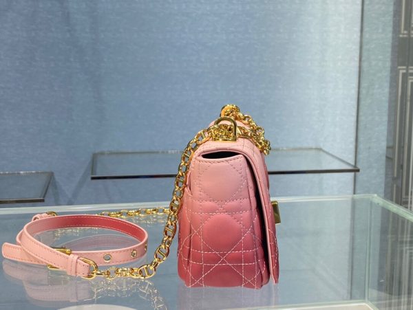 Dior Caro size 20 gradient pink Bag 7