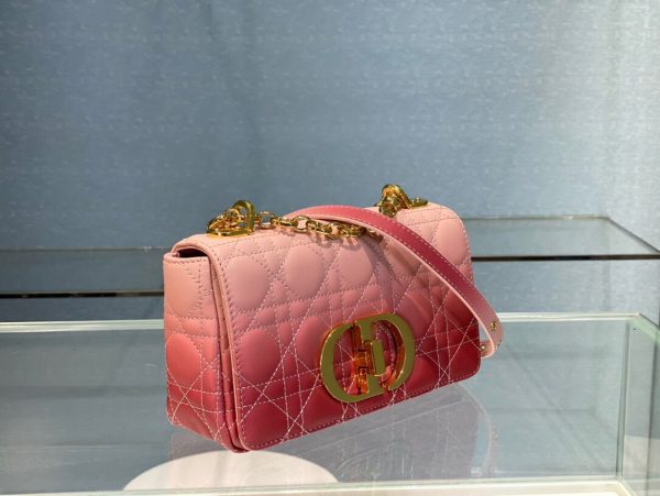 Dior Caro size 20 gradient pink Bag 8