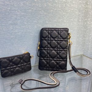 Dior Caro size 18 black Bag 12