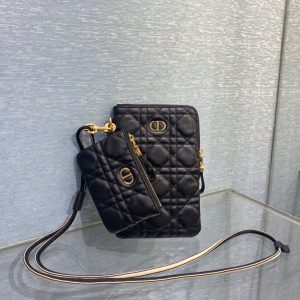 Dior Caro size 18 black Bag 19