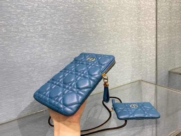 Dior Caro size 18 blue Bag 3