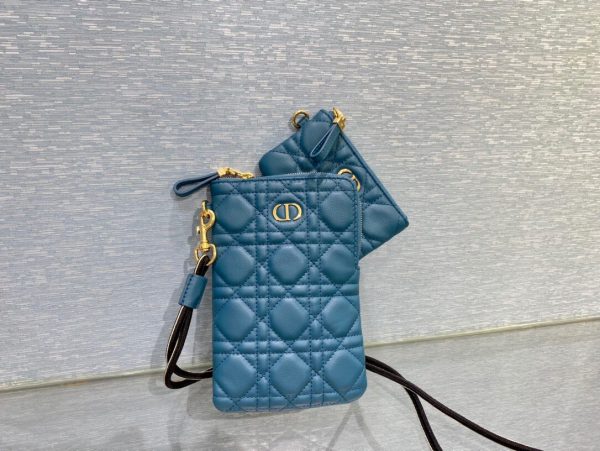 Dior Caro size 18 blue Bag 4