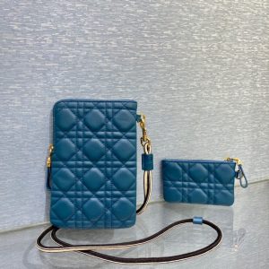 Dior Caro size 18 blue Bag 14