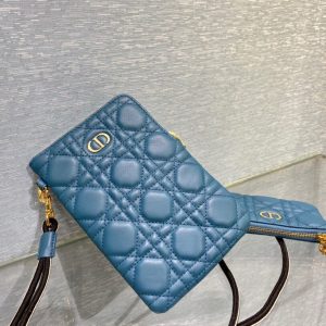 Dior Caro size 18 blue Bag 16