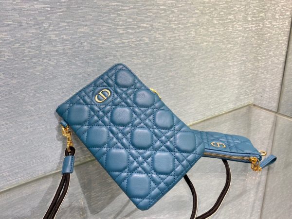 Dior Caro size 18 blue Bag 7