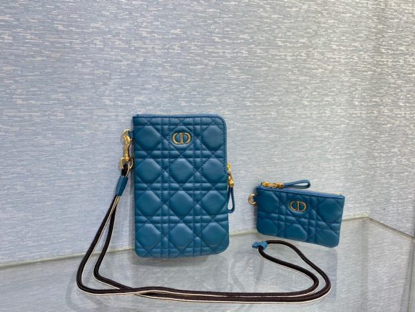 Dior Caro size 18 blue Bag 1