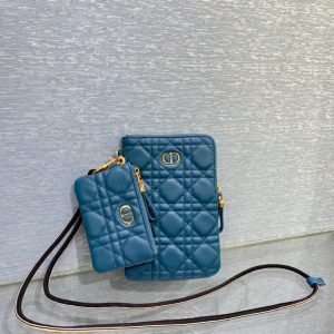Dior Caro size 18 blue Bag 18