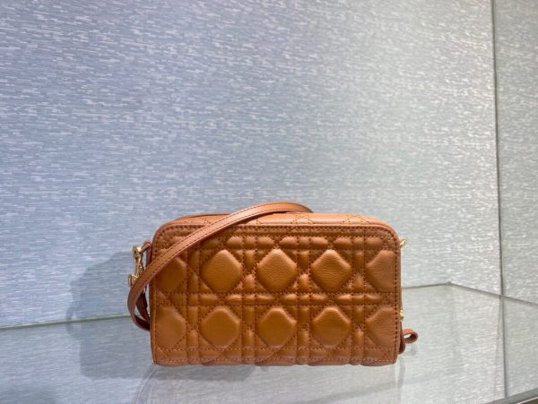 Dior Caro size 19 brown Bag 5