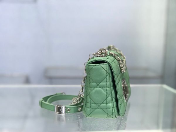 Dior Caro size 20 green Bag 6