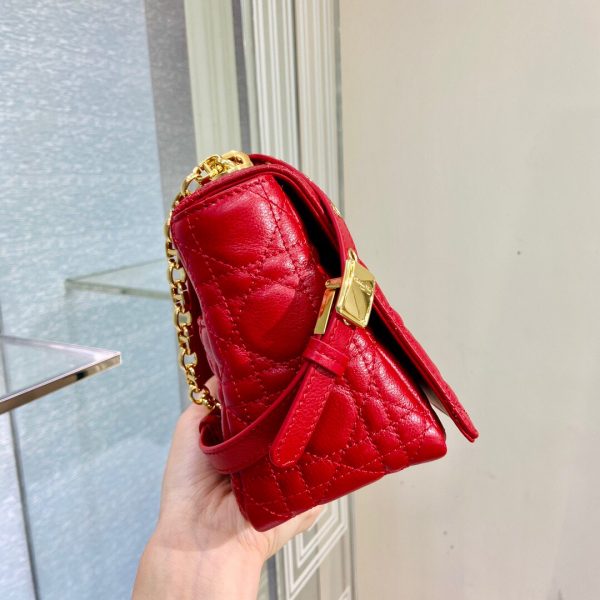 Dior Caro size 25 red 9242 Bag 2