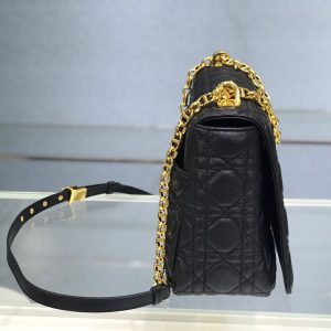 Dior Caro size 28 black 9243 Bag 15