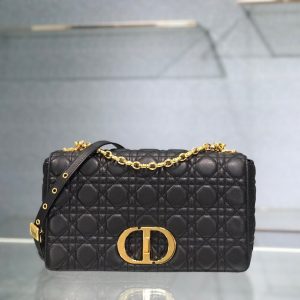 Dior Caro size 28 black 9243 Bag 17