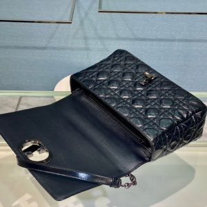 Dior Caro size 28 glossy black Bag 13
