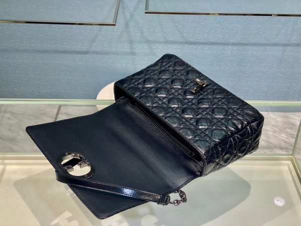 Dior Caro size 28 glossy black Bag 4