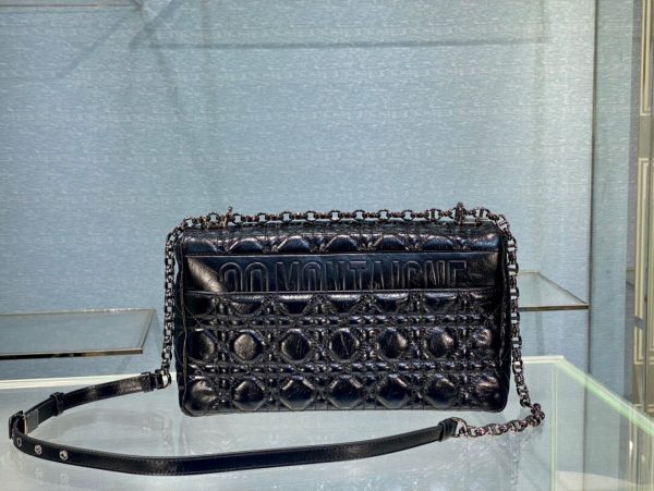 Dior Caro size 28 glossy black Bag 5