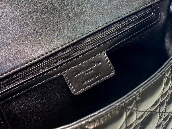 Dior Caro size 28 glossy black Bag 6