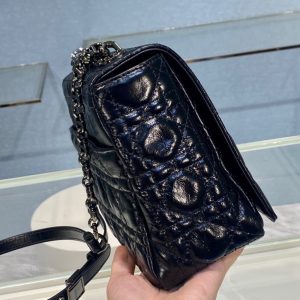 Dior Caro size 28 glossy black Bag 16