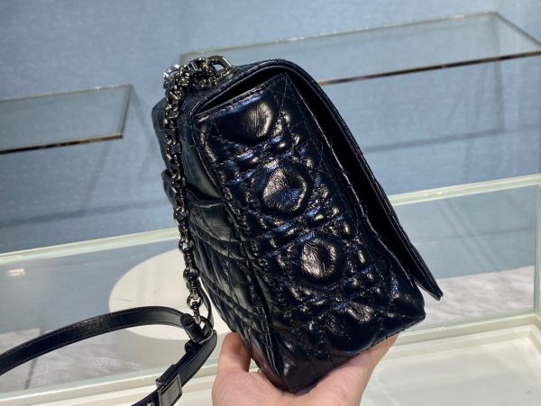 Dior Caro size 28 glossy black Bag 7