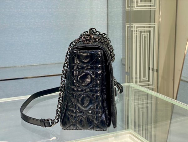 Dior Caro size 28 glossy black Bag 9