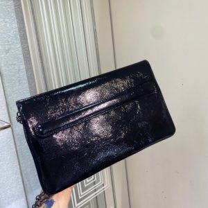 Dior Double size 28 black burst oil wax skin Bag 10
