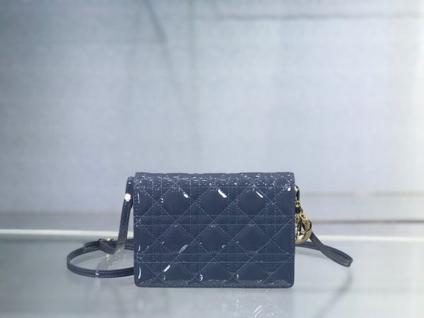 Dior Flap Small Tote size 18 midnight blue 0855 Bag 9