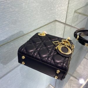 Dior Lady Super Mini size 15 black Bag 13
