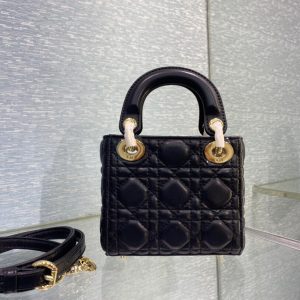 Dior Lady Super Mini size 15 black Bag 14