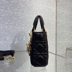 Dior Lady Super Mini size 15 black Bag 16
