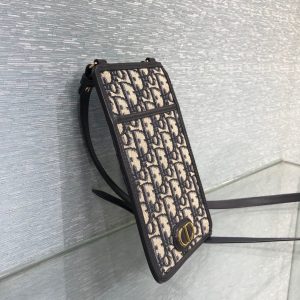 Dior Mobile Phone beige x black Bag 14