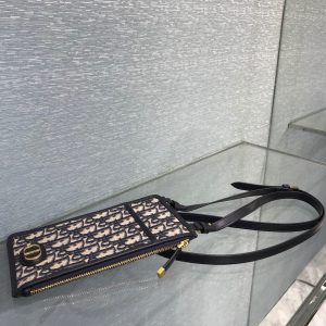 Dior Mobile Phone beige x black Bag 15