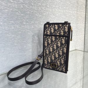 Dior Mobile Phone beige x black Bag 17