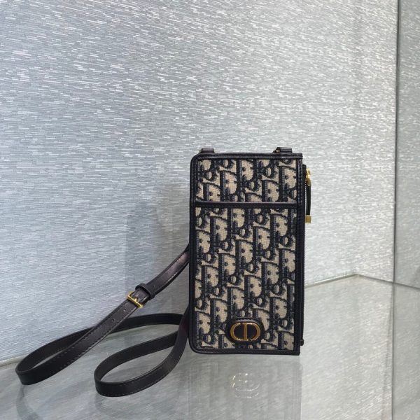Dior Mobile Phone beige x black Bag 1