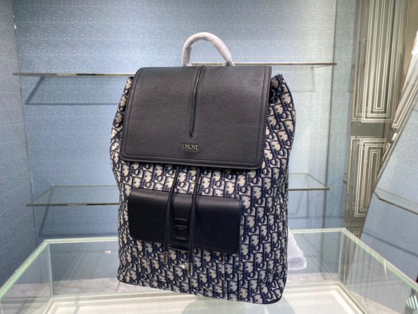 Dior OBLIQUE MOTION size 32 black x grey Backpack 1
