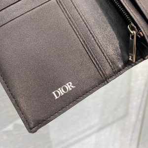 Dior Oblique grey x black Wallet 11
