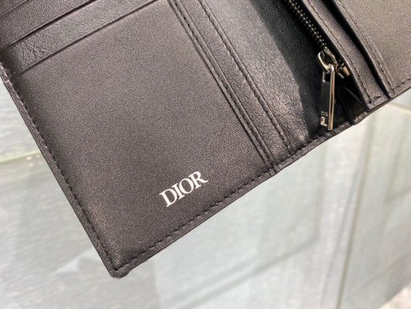 Dior Oblique grey x black Wallet 2