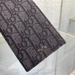 Dior Oblique grey x black Wallet 14