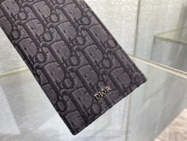 Dior Oblique grey x black Wallet 5