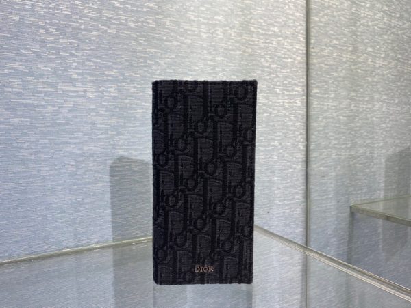 Dior Oblique grey x black Wallet 10