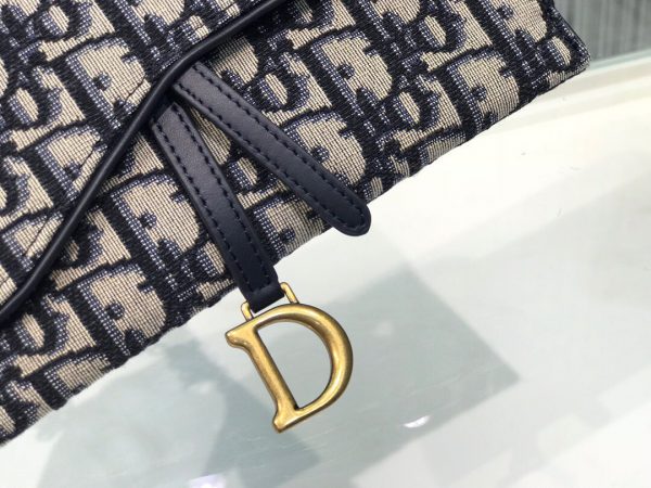 Dior Oblique size 19 beige x black 5614 Bag 3
