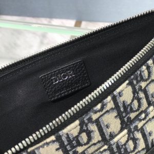 Dior Oblique size 28 black grained 214 Bag 17