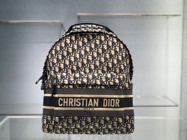 Dior Oblique size 35 black x beige 6104 Bag 1