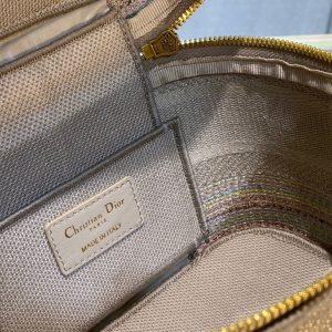 Dior Travel size 18 multicolor stripe Cosmetic Bag 13