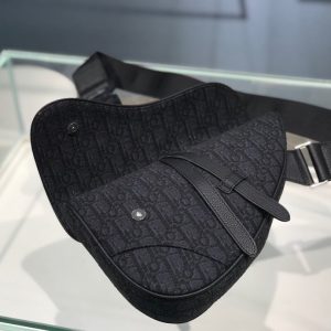 Dior Unisex Saddle size 20 black Bag 14