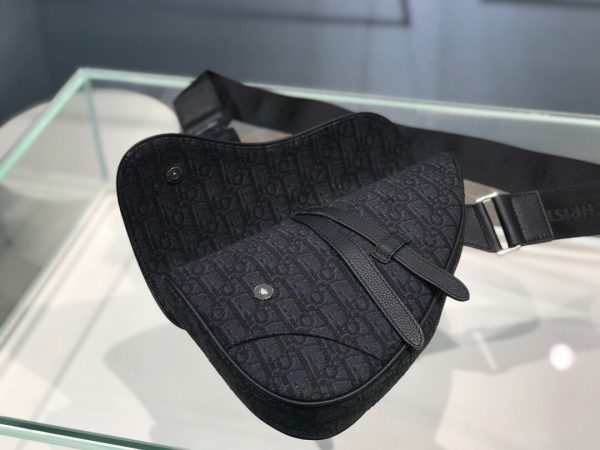 Dior Unisex Saddle size 20 black Bag 5
