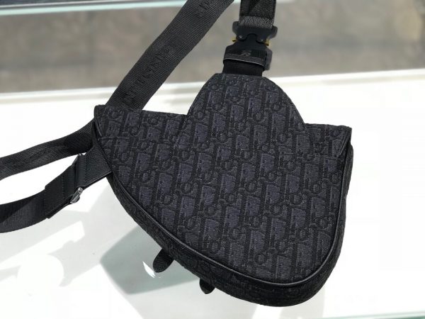 Dior Unisex Saddle size 20 black Bag 6
