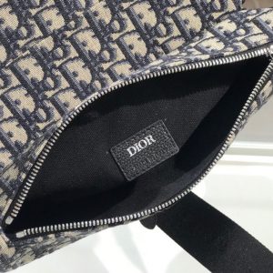 Dior Unisex Saddle size 20 black x beige Bag 11