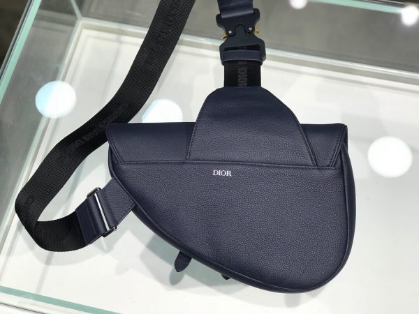 Dior Unisex Saddle size 20 black x flower Bag 6