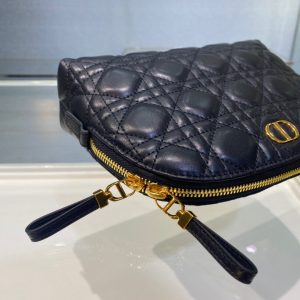 Dior black sheepskin size 23 Cosmetic Bag 14