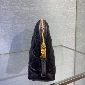 Dior black sheepskin size 23 Cosmetic Bag 16