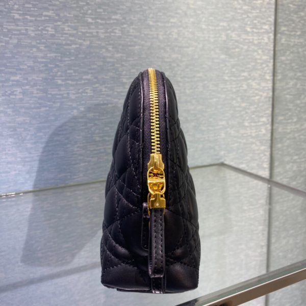 Dior black sheepskin size 23 Cosmetic Bag 7